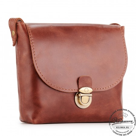  Кожаная сумка "Калифорния Нью" (коньяк)